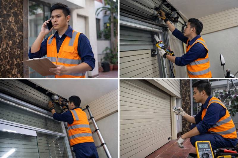 dịch vụ sửa cửa cuốn hà nội tại nhà