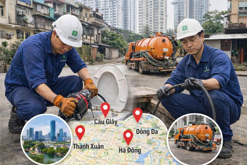 Dịch vụ thông tắc bồn cầu hà nội uy tín