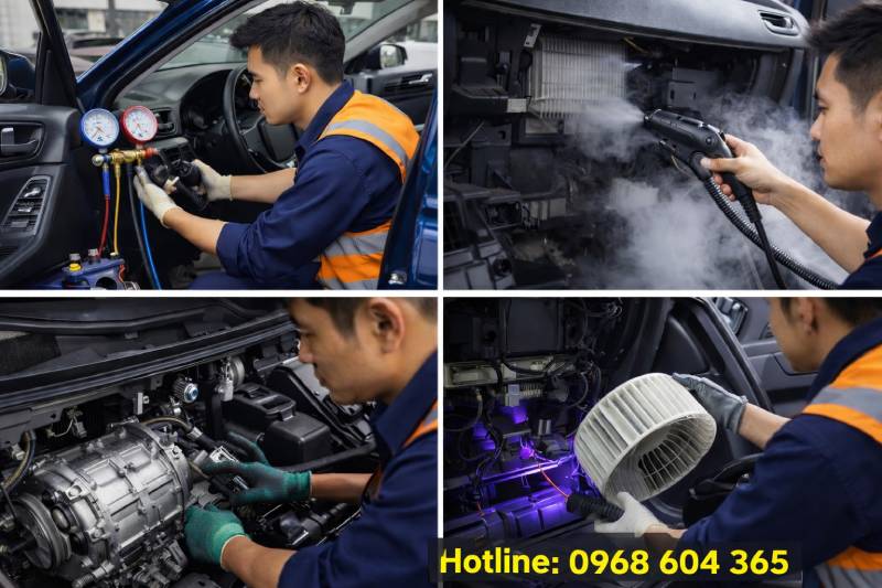 sửa chữa điều hòa ô tô hà nội