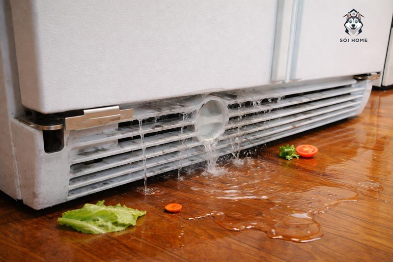 cach sua tu lanh bi chay nuoc 01