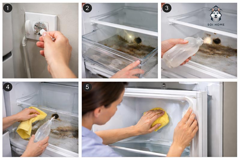 cach sua tu lanh bi chay nuoc 02