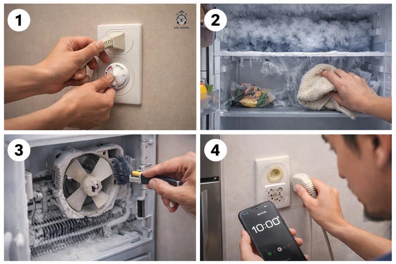 4 Bước sửa tủ lạnh không đông đá tại nhà chuẩn 2 cach sua tu lanh khong dong da 02