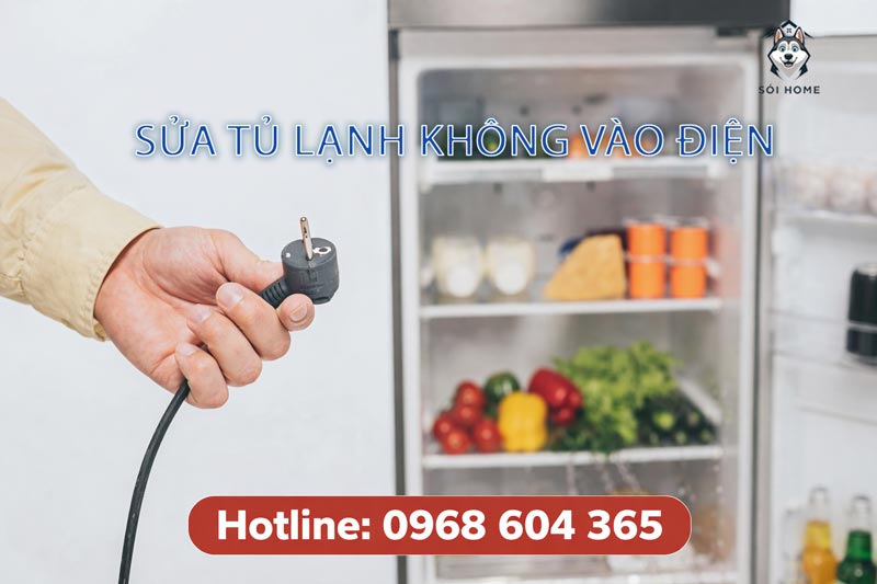 sua tu lanh khong vao dien