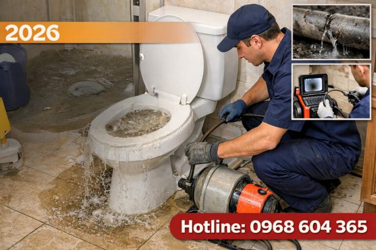 [TOP 7 Nguyên Nhân & 5 Cách Xử Lý] Bồn Cầu Thường Xuyên Bị Tắc – Giải Pháp Triệt Để 2026