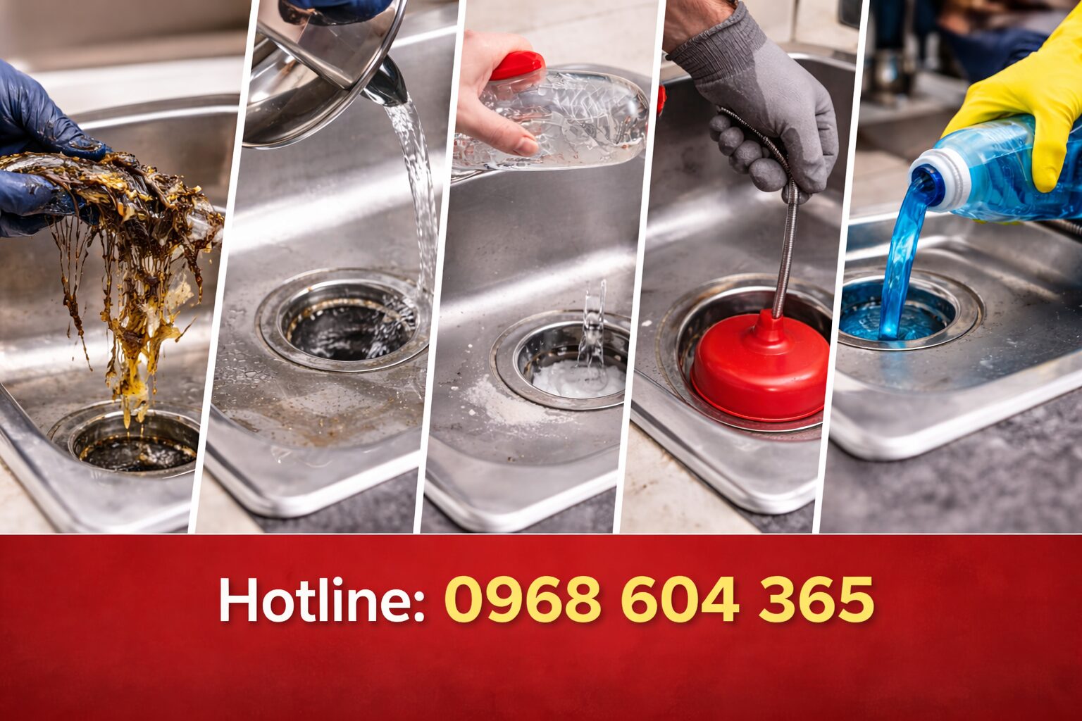 Nguyên Nhân Khiến Bồn Rửa Bị Tắc & Cách Xử Lý Nhanh 100% Tại Nhà (Hiệu Quả Ngay)