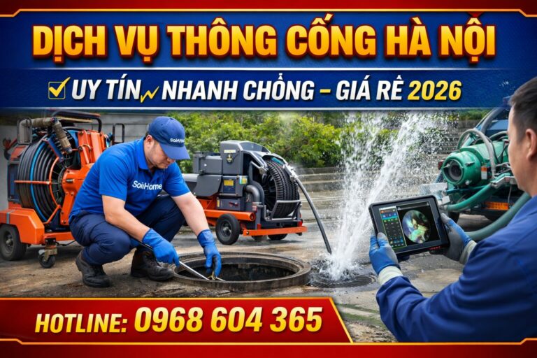 Dịch Vụ Thông Cống Hà Nội Uy Tín, Nhanh Chóng – Giá Rẻ 2026