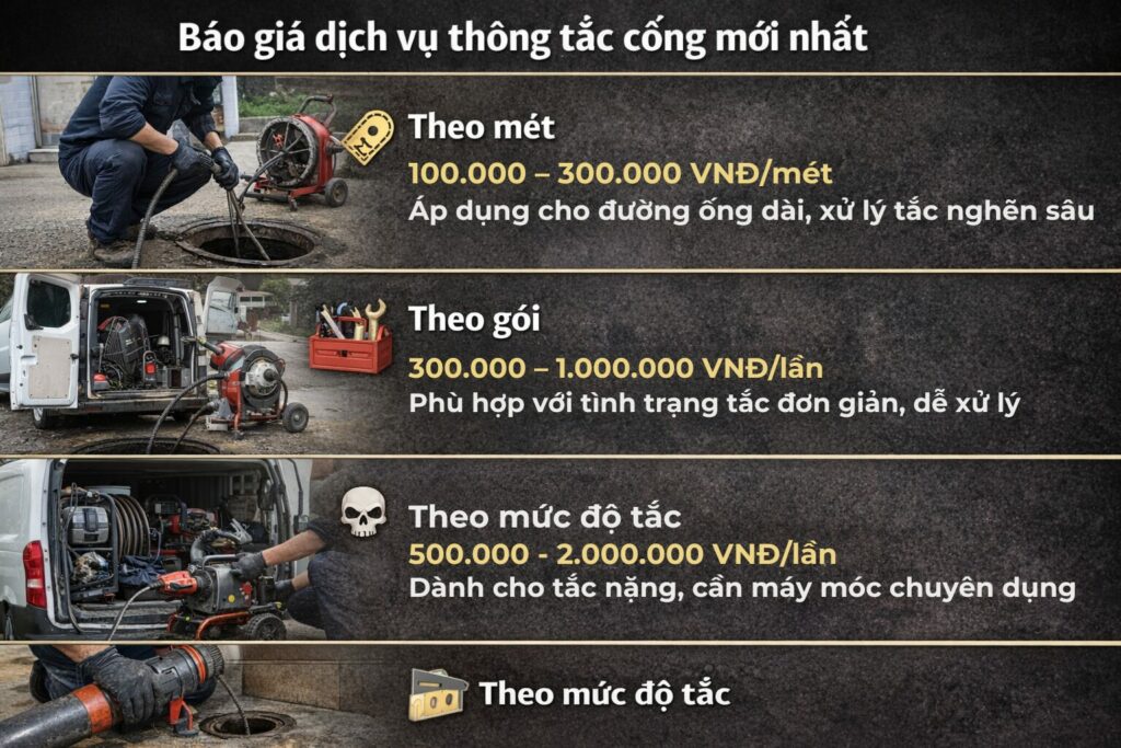 Dịch Vụ Thông Tắc Cống