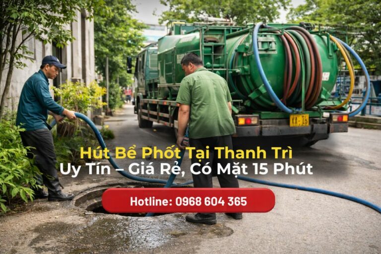 Hút Bể Phốt Tại Thanh Trì Uy Tín – Giá Rẻ, Có Mặt 15 Phút
