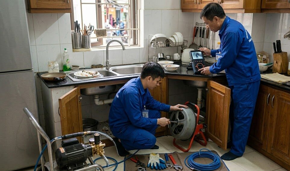 [2026] Thông Bồn Rửa Bát Tại Hà Nội: 7 Cách Xử Lý Nhanh 100% & Bảng Giá Chi Tiết