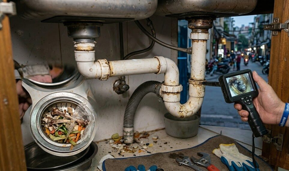 [2026] Thông Bồn Rửa Bát Tại Hà Nội: 7 Cách Xử Lý Nhanh 100% & Bảng Giá Chi Tiết