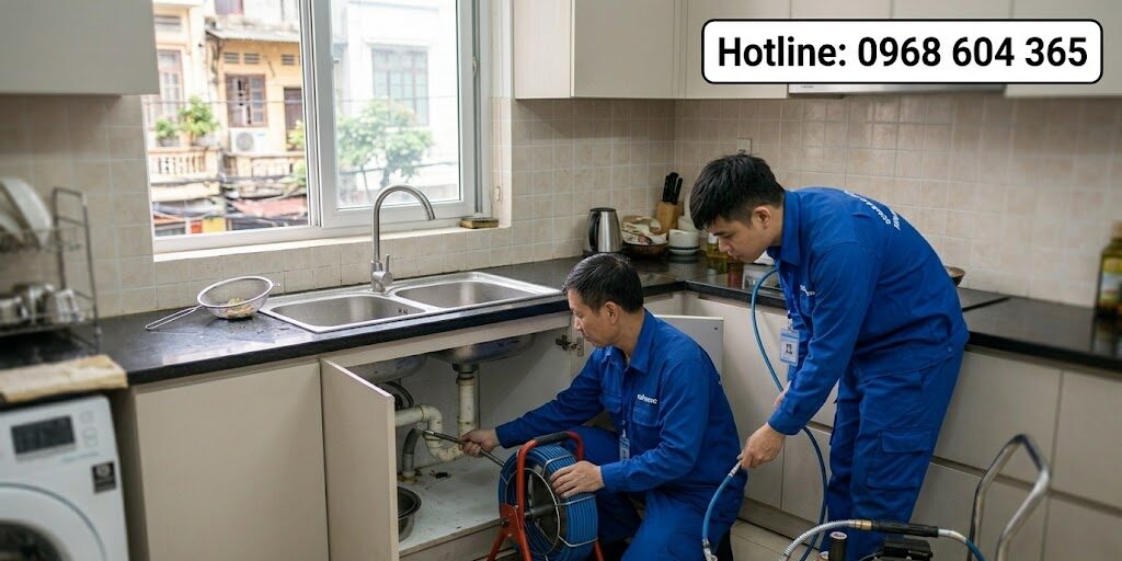 [2026] Thông Bồn Rửa Bát Tại Hà Nội: 7 Cách Xử Lý Nhanh 100% & Bảng Giá Chi Tiết