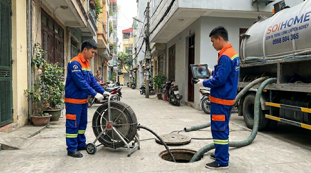 [2026] Thông Tắc Bể Phốt Cầu Giấy – Nhanh Trong 30 Phút
