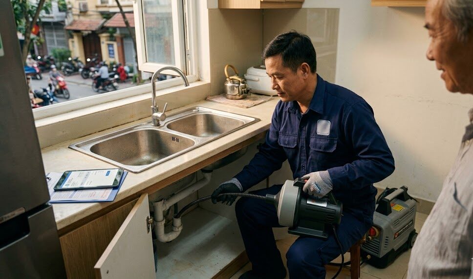 [2026] Thông Tắc Chậu Rửa Bát Tại Đống Đa – Nhanh 30 Phút, Không Đục Phá, Giá Tốt Số 1