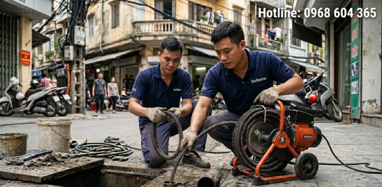 [TOP 1] Thông Tắc Cống Hoàn Kiếm Giá Rẻ – Có Mặt Sau 15 Phút, Sạch 100%