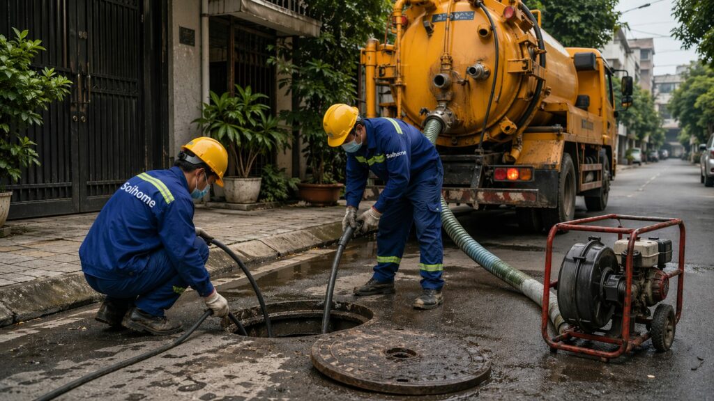 TOP 1 Thông Tắc Cống Tại Khâm Thiên – Nhanh 30 Phút, Giá Rẻ Chỉ Từ 99K [2026]