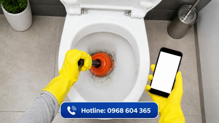 Bồn cầu bị tắc giấy vệ sinh phải làm sao? 9 cách xử lý nhanh tại nhà hiệu quả bất ngờ