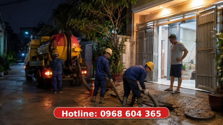 7 Lý do nên gọi dịch vụ hút bể phốt ban đêm khi gặp sự cố khẩn cấp