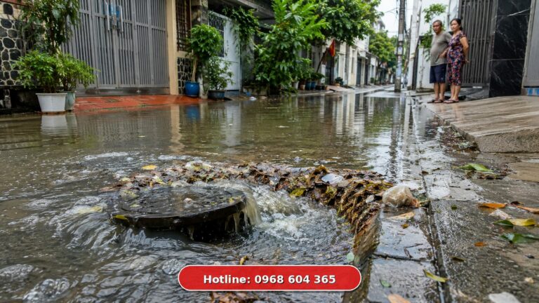 7 dấu hiệu khu dân cư cần gọi dịch vụ thông tắc cống ngay trước khi quá muộn