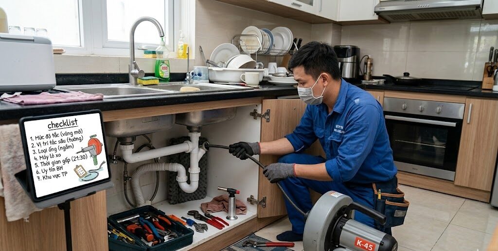 Bảng Giá Thông Tắc Bồn Rửa Bát 2026: 7 Yếu Tố Quyết Định Chi Phí & Cách Tránh Bị ‘Hét Giá’ 2 Bảng Giá Thông Tắc Bồn Rửa Bát 2026: 7 Yếu Tố Quyết Định Chi Phí & Cách Tránh Bị ‘Hét Giá’