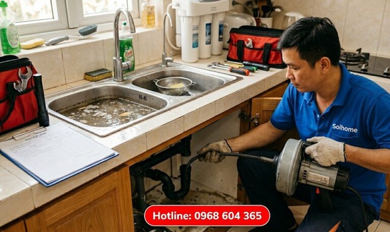 Bảng Giá Thông Tắc Bồn Rửa Bát 2026: 7 Yếu Tố Quyết Định Chi Phí & Cách Tránh Bị ‘Hét Giá’