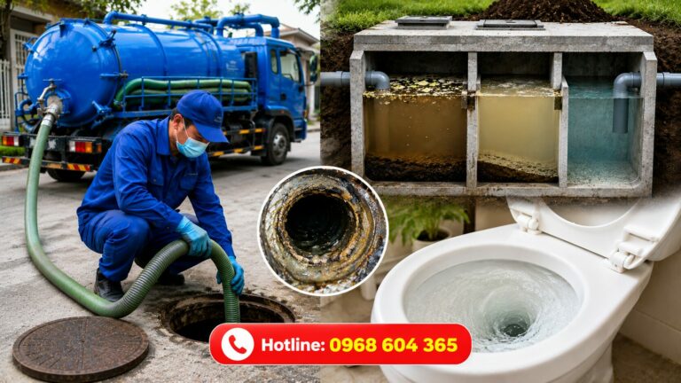 Hút bể phốt bao lâu thì cần hút? 7 dấu hiệu cảnh báo nhiều gia đình bỏ qua