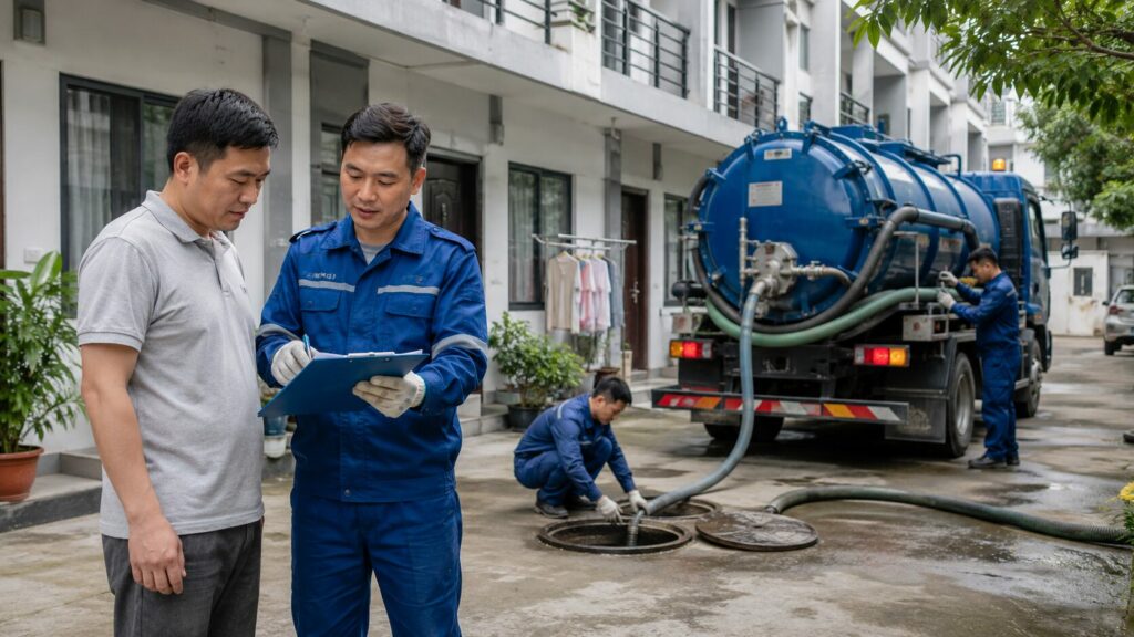 7 dấu hiệu hút bể phốt cho nhà trọ chung cư mini cần xử lý gấp