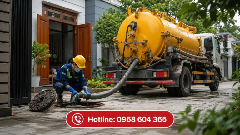 7 lý do nên chọn hút bể phốt không mùi tại nhà – sạch sẽ, nhanh gọn và an toàn