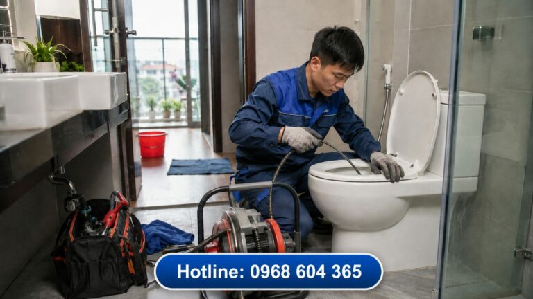 Thông tắc bồn cầu 24/24 Hà Nội – có mặt nhanh, xử lý triệt để