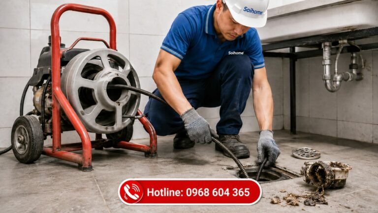 [2026] Thông Tắc Cống Bằng Máy Lò Xo Giá Bao Nhiêu? Báo Giá Thật & 7 Yếu Tố Quyết Định Chi Phí