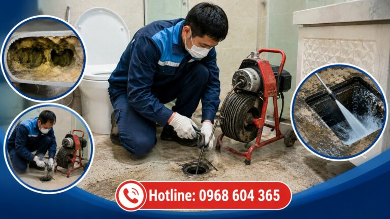 Thông tắc cống bị tắc lâu ngày – 7 cách xử lý hiệu quả