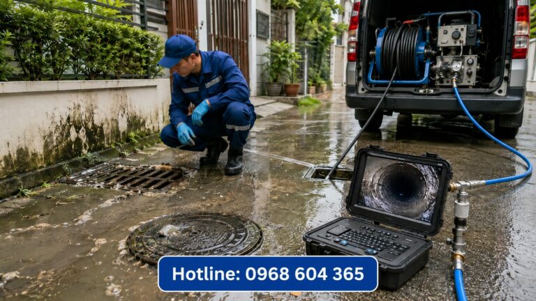 7 Dấu hiệu cống ngầm sắp tắc nặng & giải pháp thông tắc cống ngầm không cần đào tiết kiệm chi phí