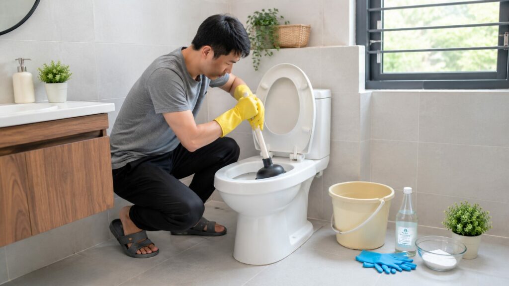 5 Cách Thông Tắc Toilet Tại Nhà Nhanh 30 Phút – Hiệu Quả Tức Thì Không Cần Gọi Thợ 