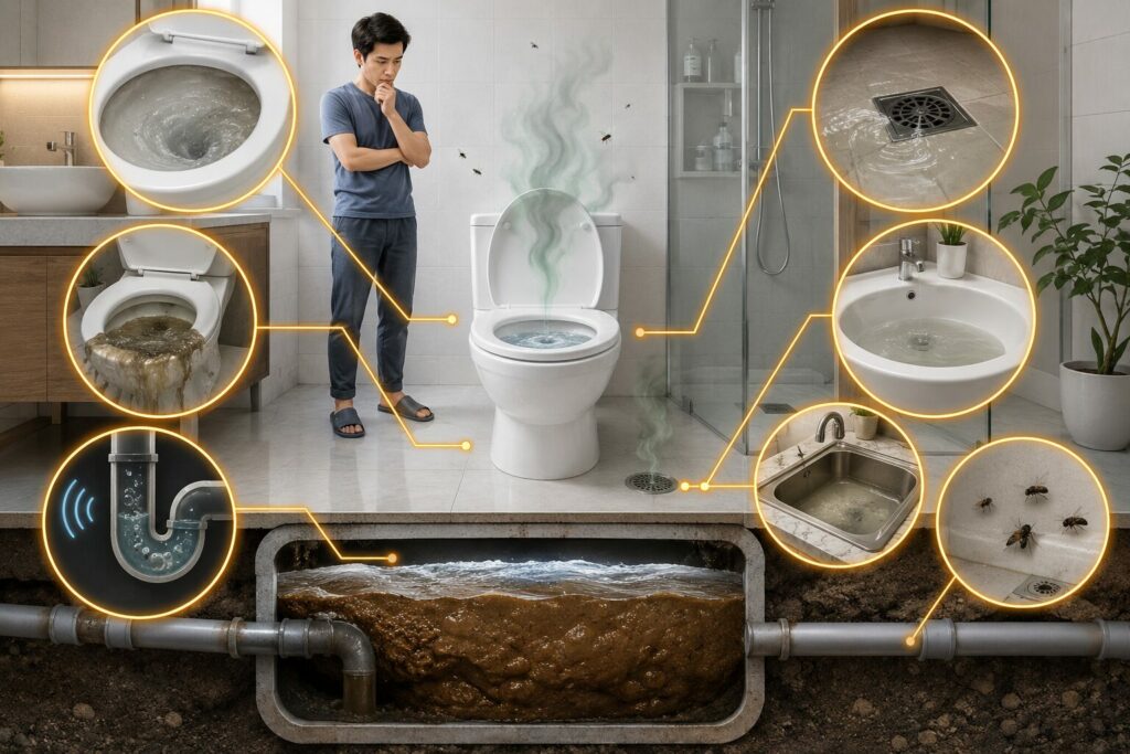 Dấu hiệu bể phốt đầy dễ nhận biết nhất & cách xử lý triệt để trước khi quá muộn 2 Dấu hiệu bể phốt đầy dễ nhận biết nhất & cách xử lý triệt để trước khi quá muộn