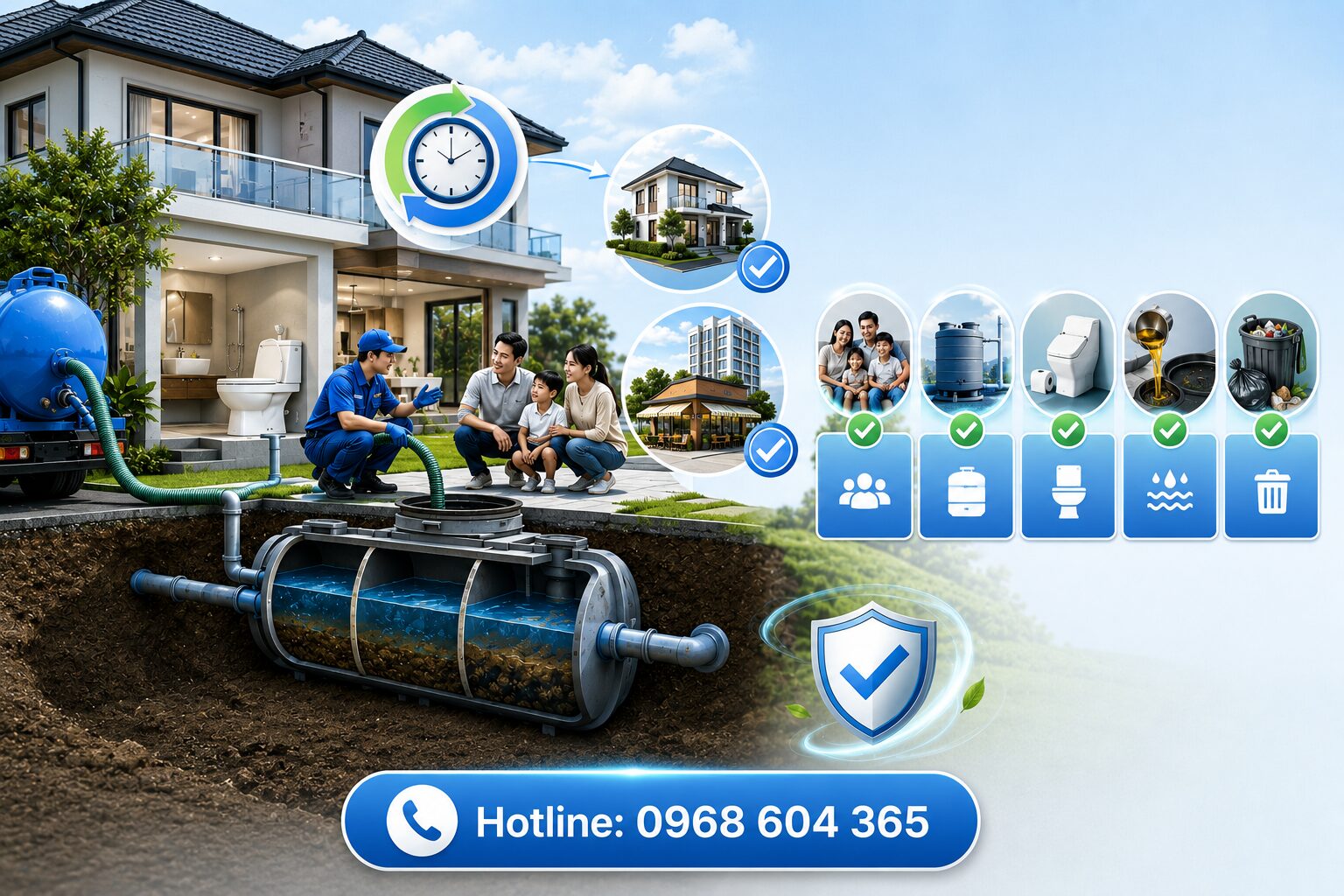 Dấu hiệu bể phốt đầy dễ nhận biết nhất & cách xử lý triệt để trước khi quá muộn