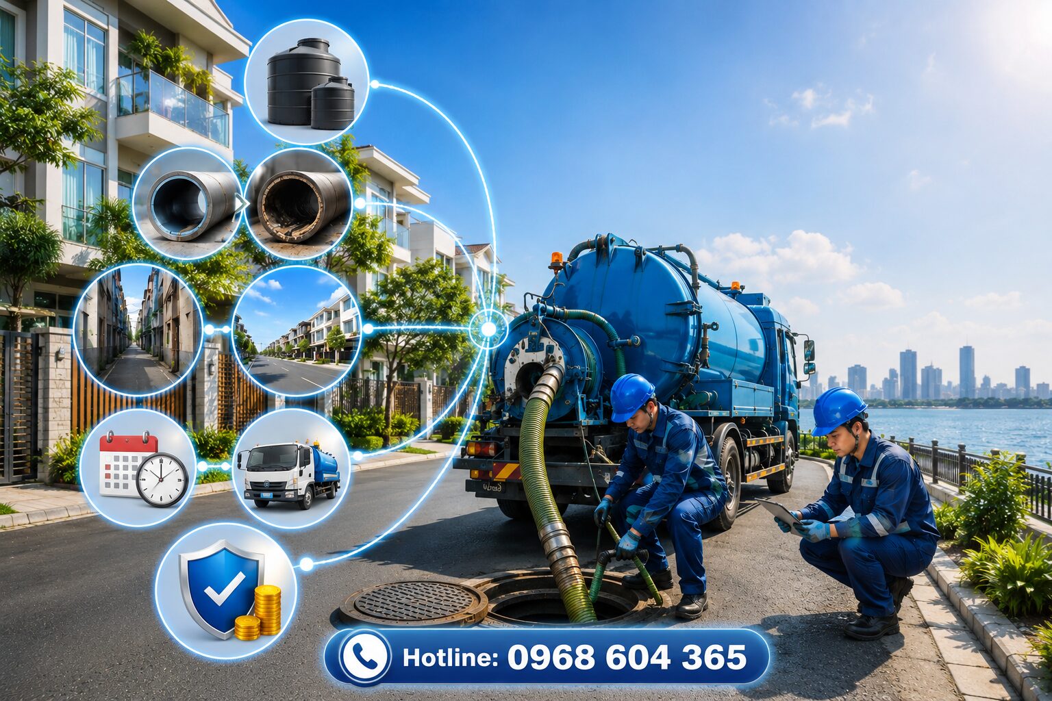 Dấu hiệu cần hút bể phốt Tây Hồ ngay và giải pháp xử lý triệt để từ SoiHome