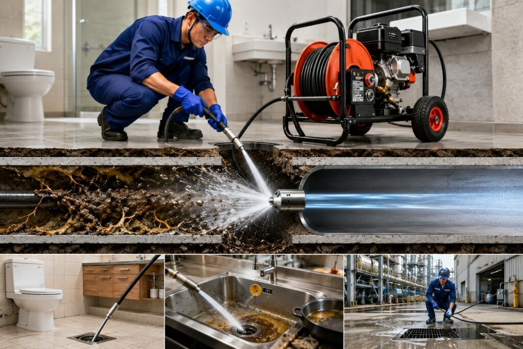 Sự Thật Quan Trọng Về Thông Cống Bằng Máy Áp Lực Cao: Giải Pháp Hiện Đại Xử Lý Tắc Nghẽn Triệt Để 2026