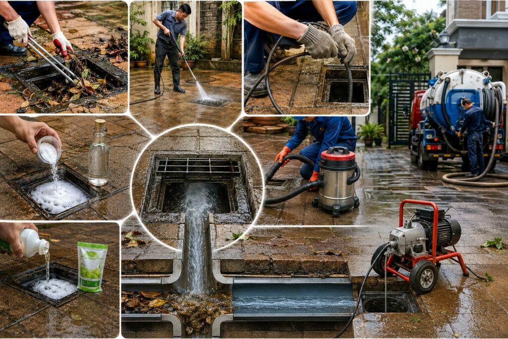 Cách thông cống thoát nước sân nhà hiệu quả: xử lý nhanh tình trạng nước đọng, thoát chậm 2 Cách thông cống thoát nước sân nhà hiệu quả: xử lý nhanh tình trạng nước đọng, thoát chậm