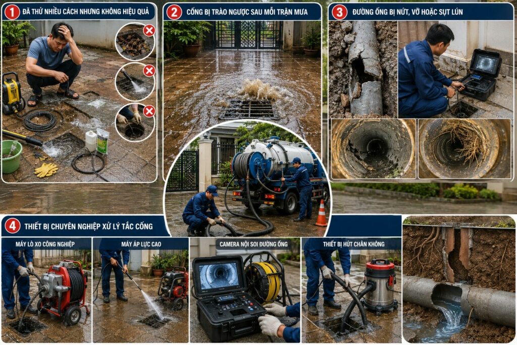 Cách thông cống thoát nước sân nhà hiệu quả: xử lý nhanh tình trạng nước đọng, thoát chậm 3 Cách thông cống thoát nước sân nhà hiệu quả: xử lý nhanh tình trạng nước đọng, thoát chậm