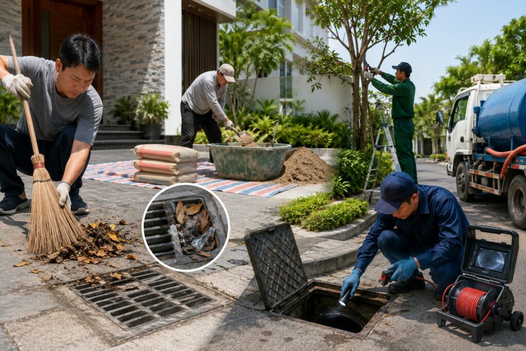 Cách thông cống thoát nước sân nhà hiệu quả: xử lý nhanh tình trạng nước đọng, thoát chậm 4 Cách thông cống thoát nước sân nhà hiệu quả: xử lý nhanh tình trạng nước đọng, thoát chậm