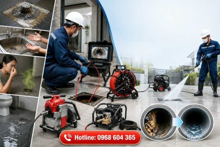 Cách Thông Tắc Cống Ngầm Hiệu Quả Tại Nhà & Giải Pháp Không Cần Đục Phá Triệt Để
