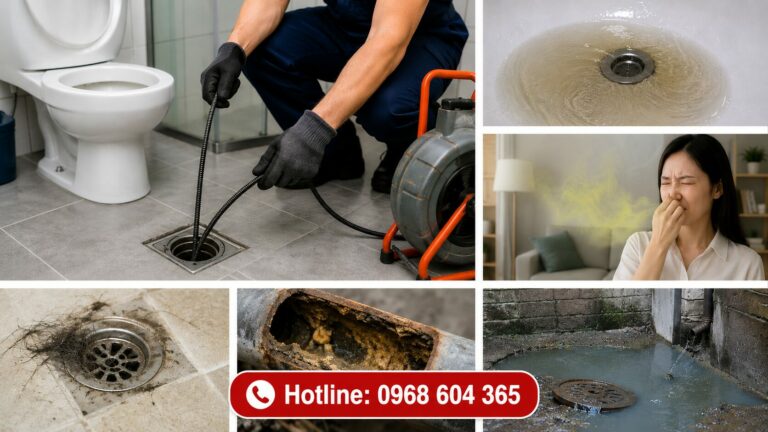 Dấu hiệu cảnh báo cần thông tắc đường nước thải sinh hoạt ngay trước khi phát sinh chi phí lớn