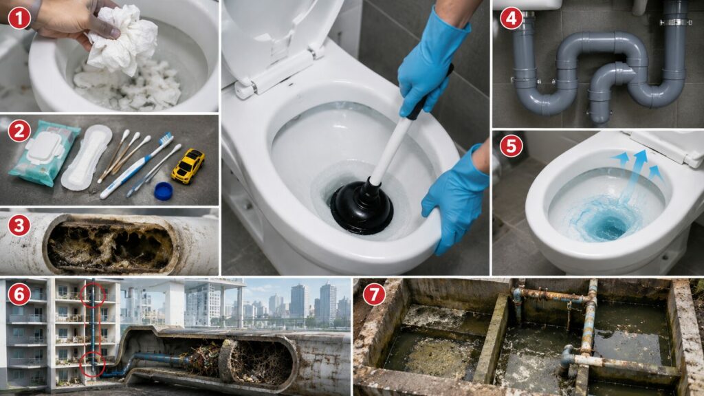 Cách Thông Tắc Toilet Chung Cư Nhanh Chóng, Triệt Để Không Tái Nghẹt 1 Cách Thông Tắc Toilet Chung Cư Nhanh Chóng, Triệt Để Không Tái Nghẹt