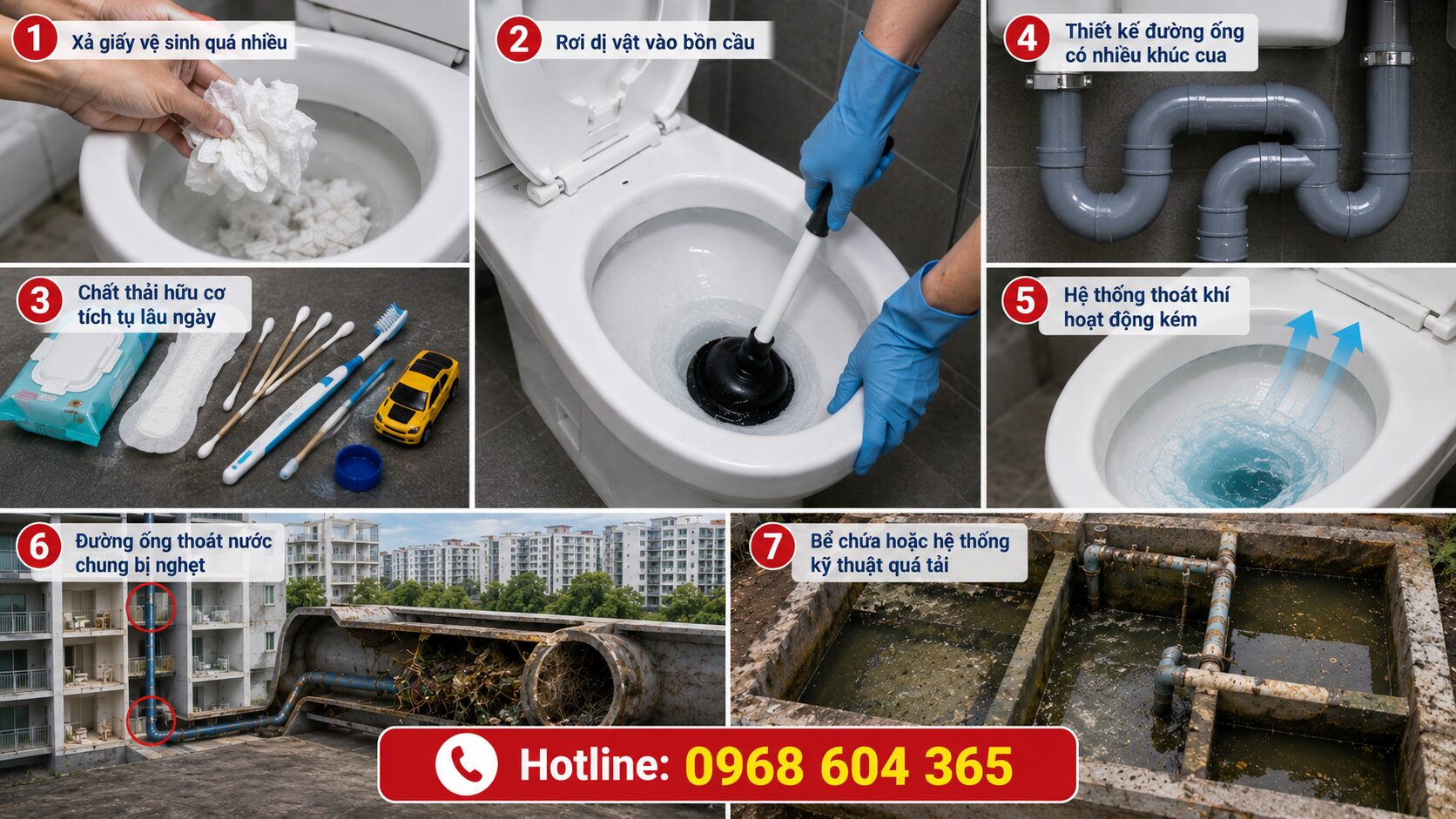 Cách Thông Tắc Toilet Chung Cư Nhanh Chóng, Triệt Để Không Tái Nghẹt
